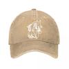 Horse Vintage Baseball Cap  New Vintage Washed Cotton Baseball Cap Parent Kids Sun Hats