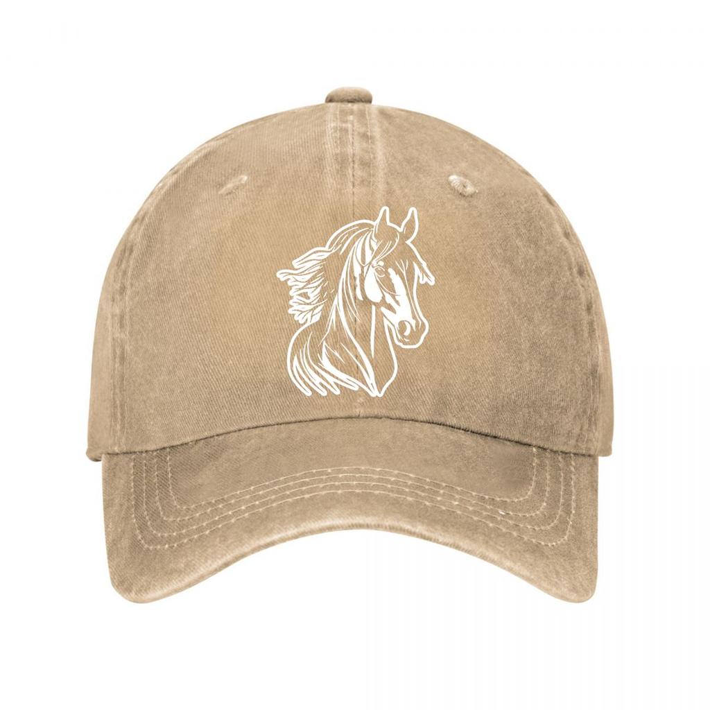 Horse Vintage Baseball Cap  New Vintage Washed Cotton Baseball Cap Parent Kids Sun Hats