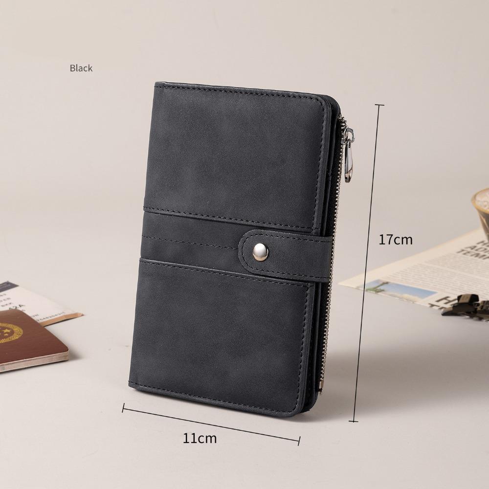 Passport Cover PU Passport Bag Card Holder Storage Card Bag Portable Passport Clip  Women
