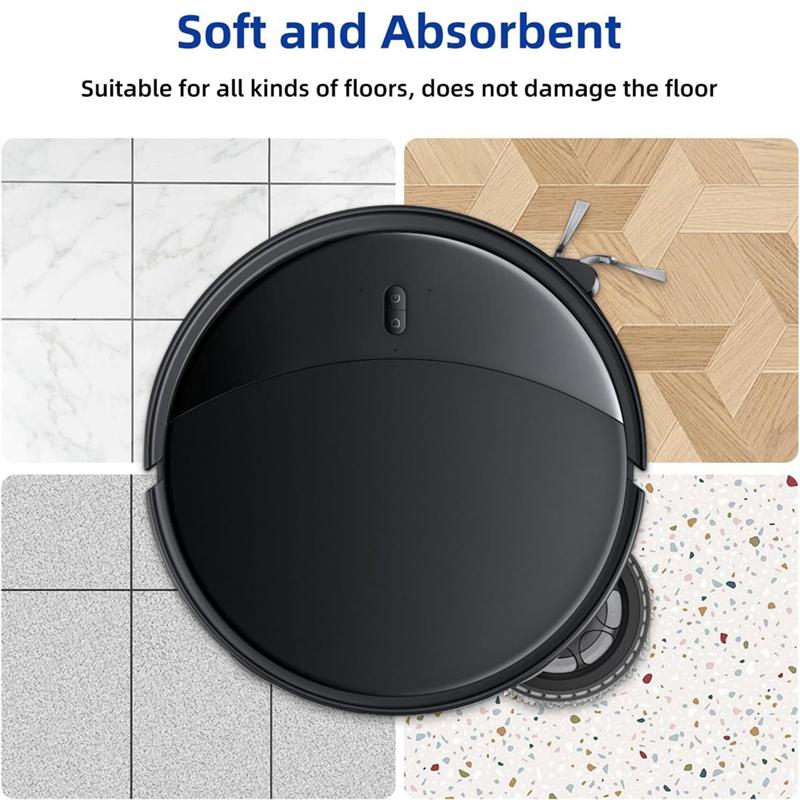 For Roborock Saros 10R/Z70 Q Revo/Qrevo S/Qrevo Pro/Qrevo Master/Qrevo Plus/Qrevo Curv Replacement Microfiber Mop Pads