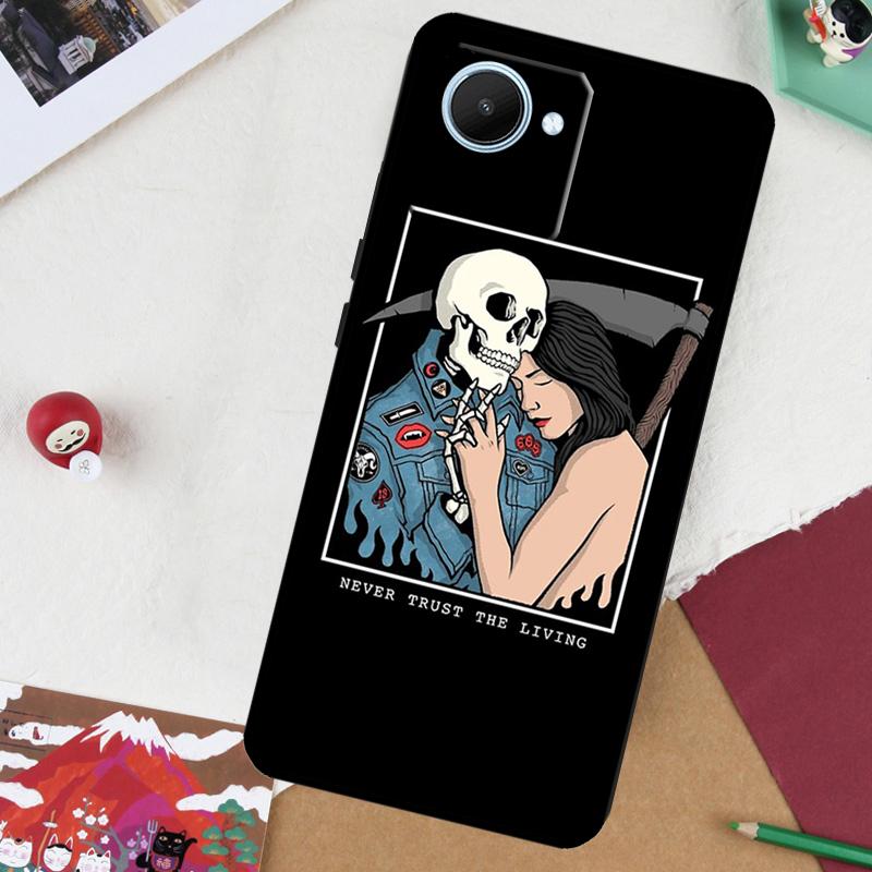 Death Tarot For Realme GT 7 Pro GT 6 5 6T 10 11 12 13 14 Pro Plus C61 C53 C51 C21Y C25S C75 C55 C67 Case