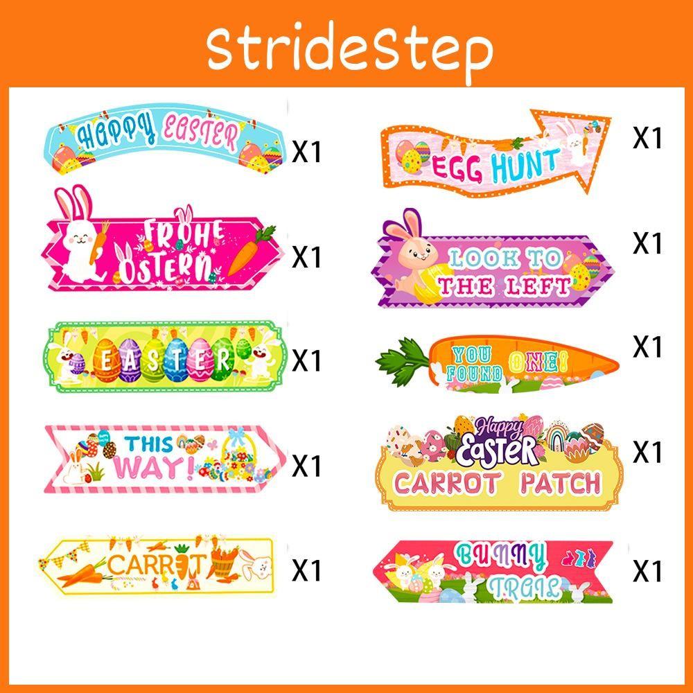 Easter Rabbit Radish Lawn Paper Road Sign For Daily Party Decorative Supplies