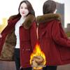 Winter 2025 Women's Mid-Length Cotton Coat - Loose, Fleece-Lined, Lambswool Padded, Thick Outerwear.