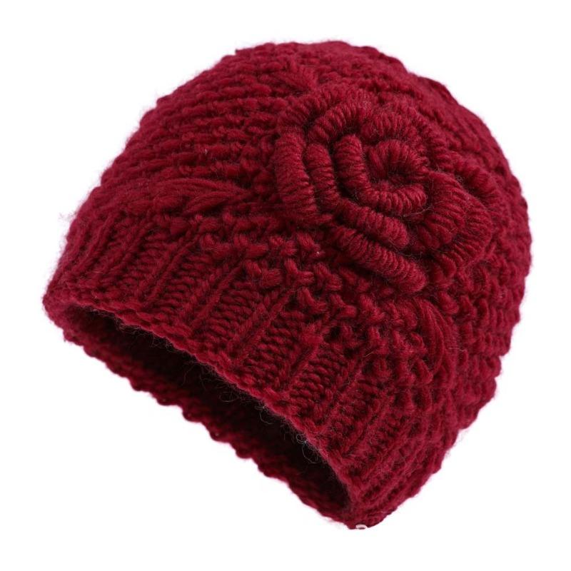 Autumn and Winter Hat Women's Winter Wool Hat Hat Fleece Hat Women's Hat Mother-in-law Hat