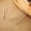 1000PCS Disposable Double-headed Bamboo Toothpicks Portable Teeth Cleaning Tool Floss Fruit Labels Restaurant Bagged Toothpic