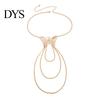Arm Band Women Bracelet Adjustable Hollow Out Butterfly Shape Multi Chains Chain Armlet Punk Style Anti-slip Lady Prom Party Cosplay Performance