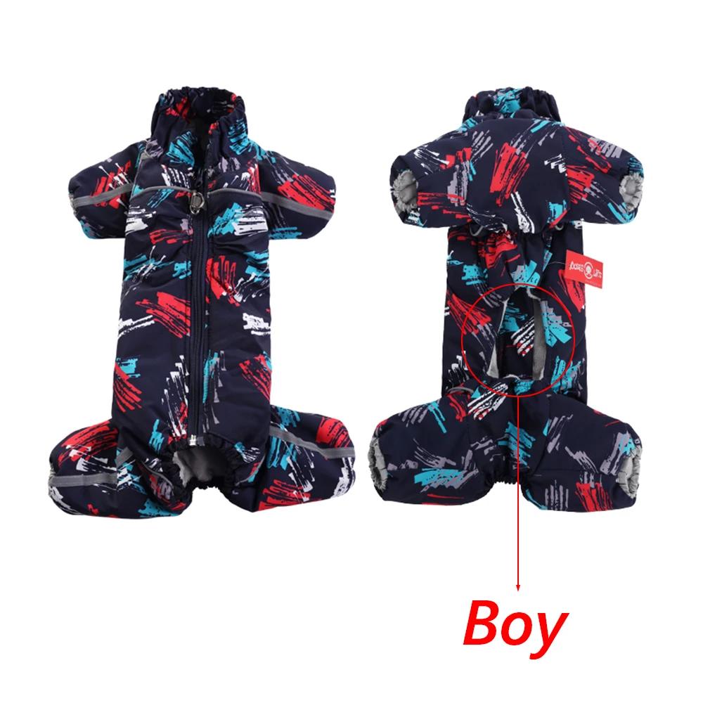 Winter Warm Male Female Dog Jumpsuit for Small Dogs Puppy Pomeranian Poodle Rompers Waterproof Pet Overalls Mascotas Clothes