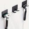 3pcs Self-Adhesive Razor Holder & Towel Hooks - No Drill Adhesive Wall Mounted Bathroom Organizers, -Free Installation Suitable