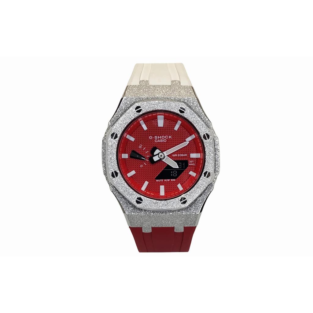 Casio Men Red Watch GA-2100-4A(Watch3--l)