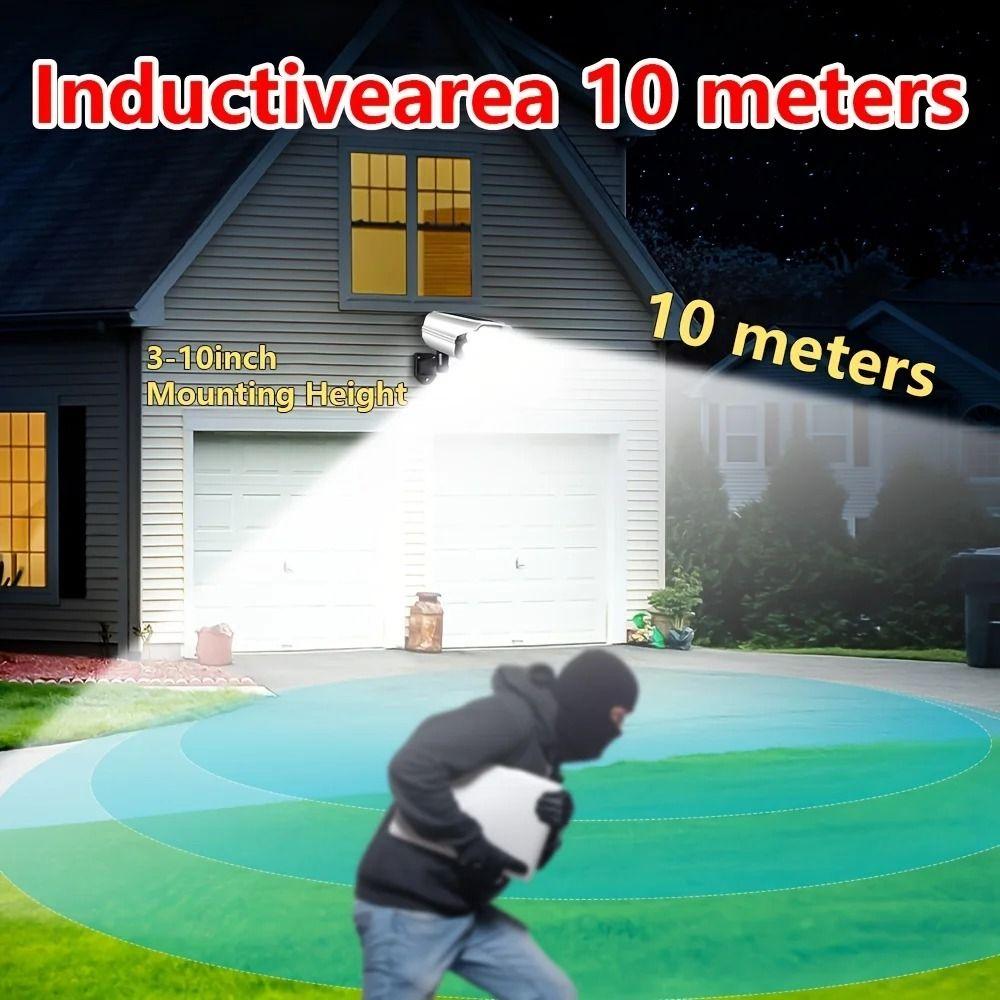 77 LED Outdoor Solar  Light Motion Sensor Solar Surveillance Lights Dummy Camera Wall Lamp  Garden