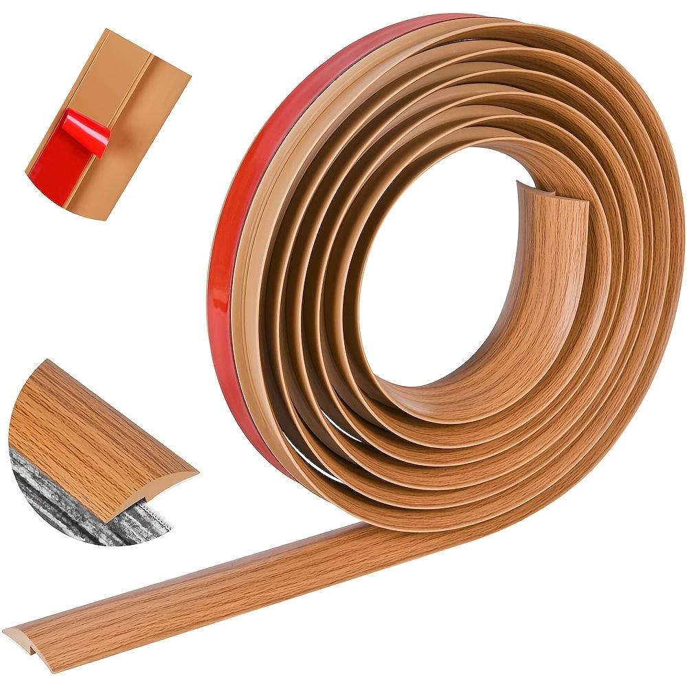 1PC 1M/3M Threshold Floor Transition Strip,Self-Adhesive PVC Floor Transition Strip Edging Trim,Stick Floor Joining Strip Wood G 1M