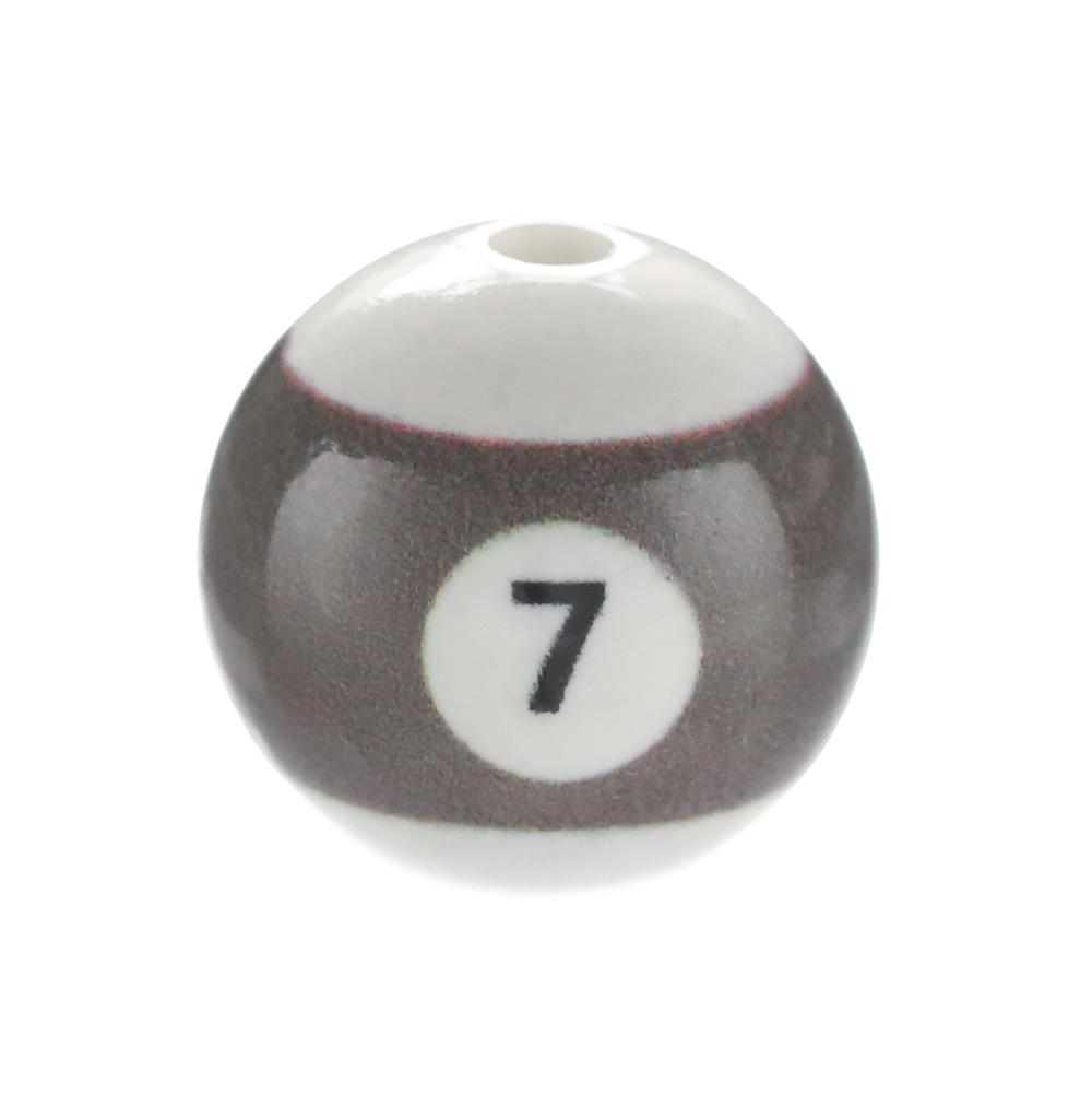 10pcs/Lot 16mm Colorful Acrylic Big Hole Billiards Ball Beads for Jewelry Making DIY Bracelet Necklace Accessories