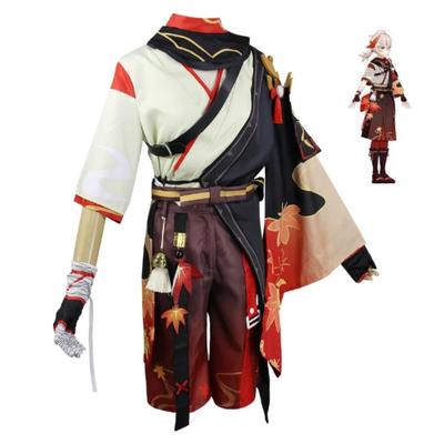 Spiel Genshin Impact Cosplay-Kostüme Kaedehara Kazuha Cosplay-Kostüm Uniformen Kleidung Anzüge Outfits Trägt Mäntel Umhänge