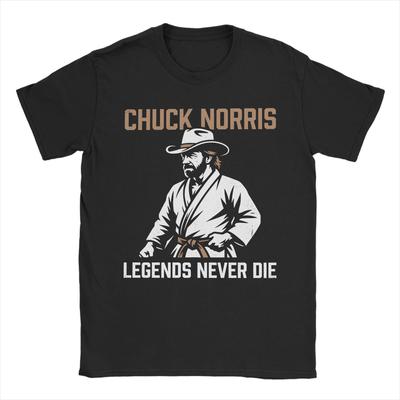 Chuck Norris RIP Memorial Tee Shirt for Unisex Women Fashion T Shirts Cotton Clothing