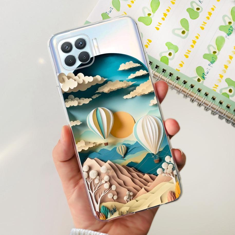 For OPPO Reno 4 Lite Case CPH2125 Phone Case Cute Cartoon Soft Silicone Back Cover For OPPO F17 Pro CPH2119 Coque A93 2020 Funda