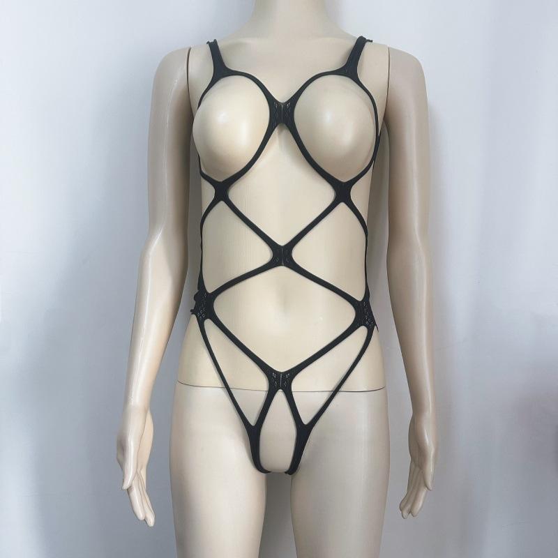Crotchless See Through Women Open Bra Sex Underwear Porn Hollow Mesh Sexy Bodysuit Exotic  Sexy Lingerie Fishnet Bodystocking #