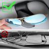 Sunglasses Holder for Cars, PU Leather Magnetic Visor Clip, Set of 1, Glasses Holder, Card Storage, Compact, Simple, Car Accessories