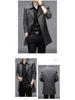 Men's Slim Fit Mid-Length Windbreaker Jacket, Korean Style Plus Size, M-8XL, for Casual or Business Wear, Ideal for Spring and Autumn.