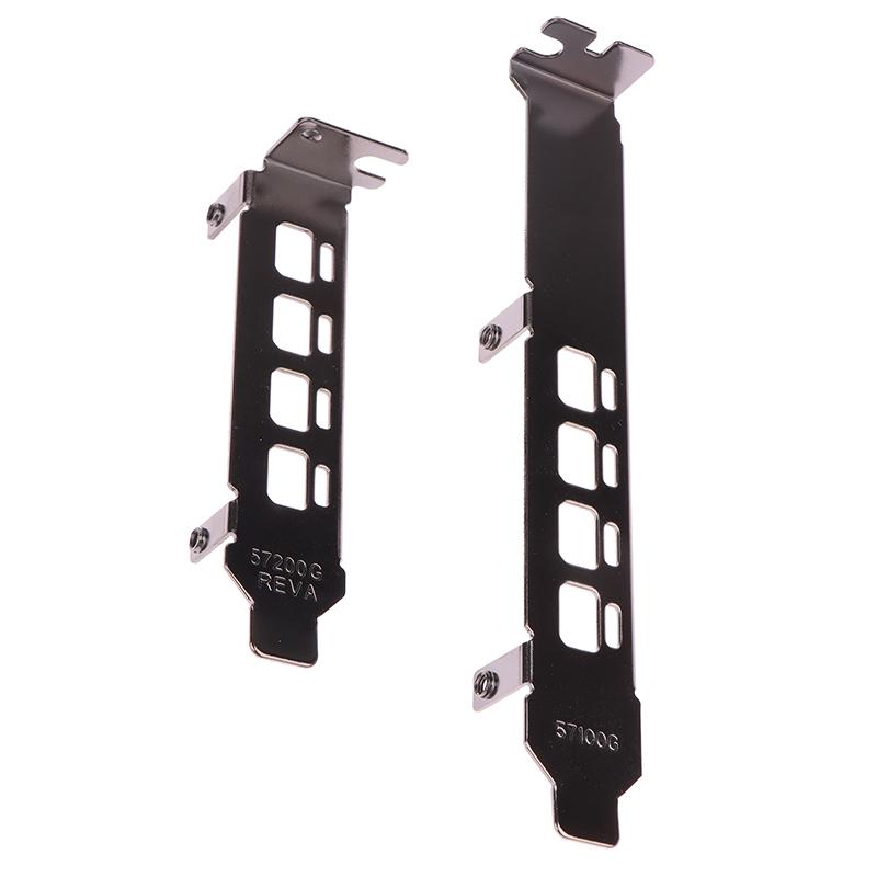 Adaptador de suporte de perfil baixo/alto 4Dp Baffle Port para placa de vídeo gráfica AMD Firepro W4100 de meia altura e altura total