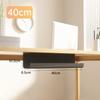 1pc 40cm/15.75in Cable Management Under Desk Channel Cable Raceway Cord Hider Desk Cable Tray No Drilling Cable Storage