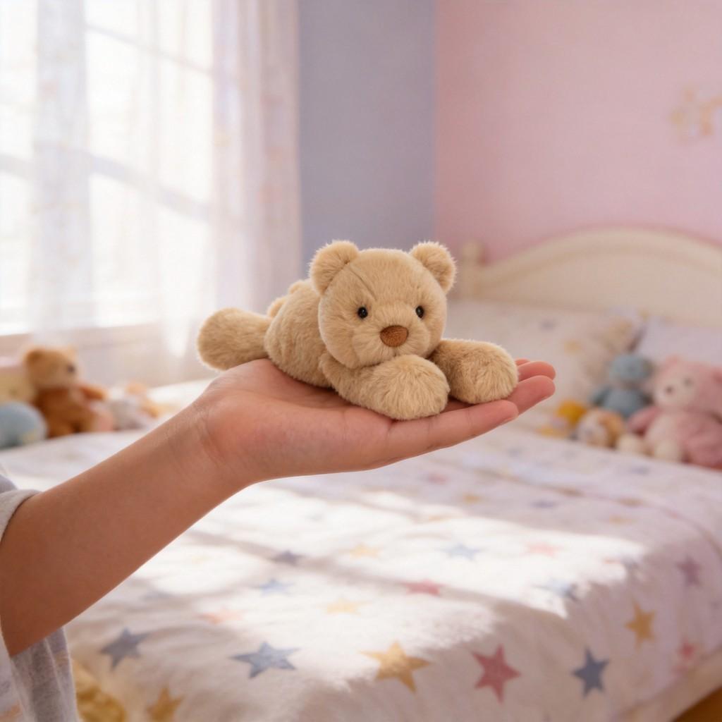 Mini Bear Plush Doll With Soft Fabric For Children Gift And Collectible Decor
