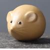 Zisha Teapot Pet Rat Zodiac Wealth Attract Figurine Feng Shui Lucky Charm for Tea Ceremony Desk Decor Meditation Gift