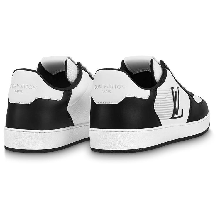 LOUIS VUITTON Rivoli Sneakers 'White With Stripes And Black Logo' 1AAS5C