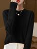 2026 Autumn/Winter Women's Elegant Wool Cable Knit Round Neck Sweater
