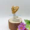J0MC Garden Decors Statue Meditations Mushroom Figurines Housewarming Gift for Patio