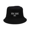 Couple tide basin hat female face small spring summer Internet celebrity cotton abrasive embroidered bucket hat male outdoor shade