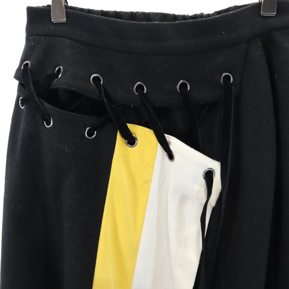 AMERI UNDRESSED Wool Blend Long Length Flare Skirt S Black Series Women Used