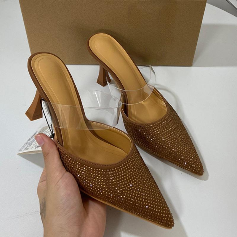 Туфли-мюли на высоком каблуке — фото 2