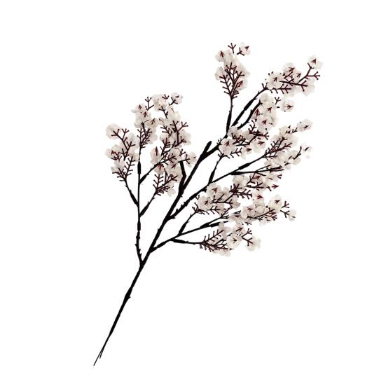 Konstgjorda Plomblomsgrenar 19,6" Falska Långstammade Vinterblomma för Bröllop Hemmakontor Sovrum Fest Bordscentrum