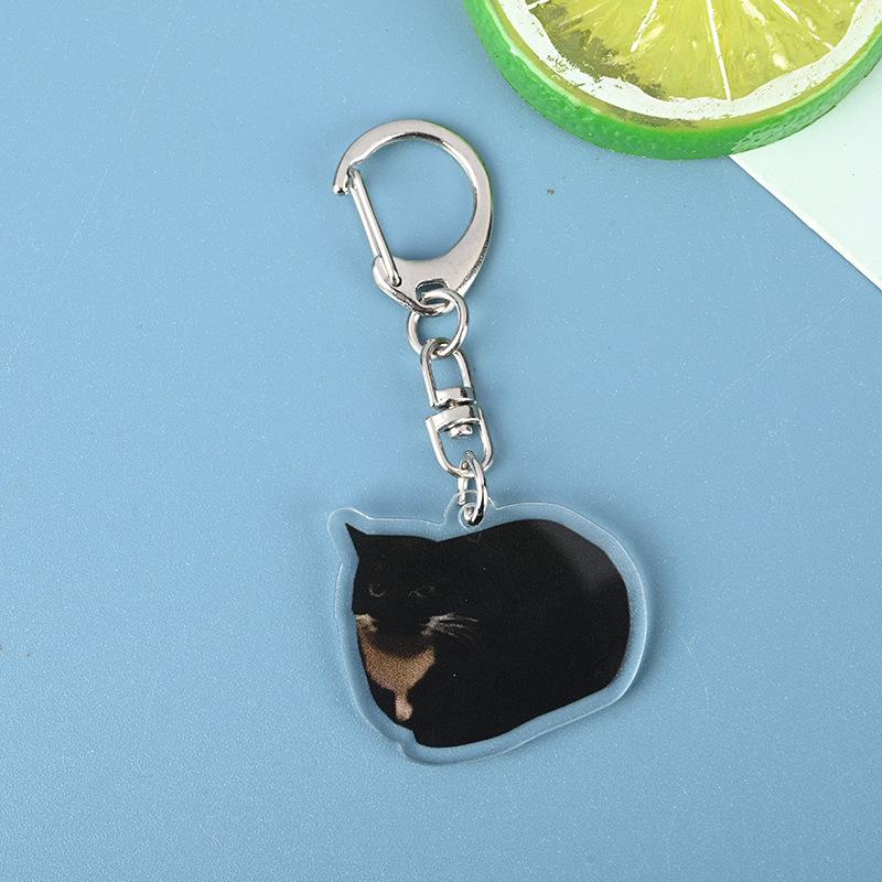 Cartoon Kawaii Bananen Katze Schlüsselanhänger Kreatives Brot Herz Schlüsselanhänger Schlüsselhalter Schlüssel Tasche DIY Zirkon Geschenk für Freunde Kinder