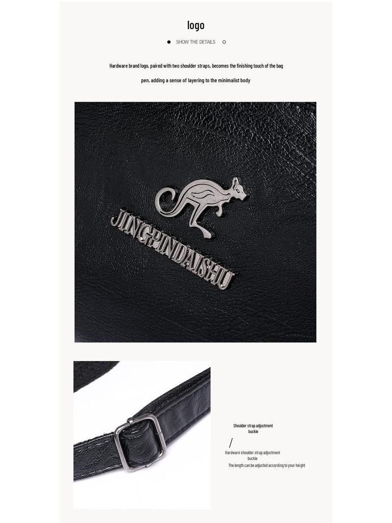 Trendig mjukt läder flerlagers damaxelväska/crossbodyväska