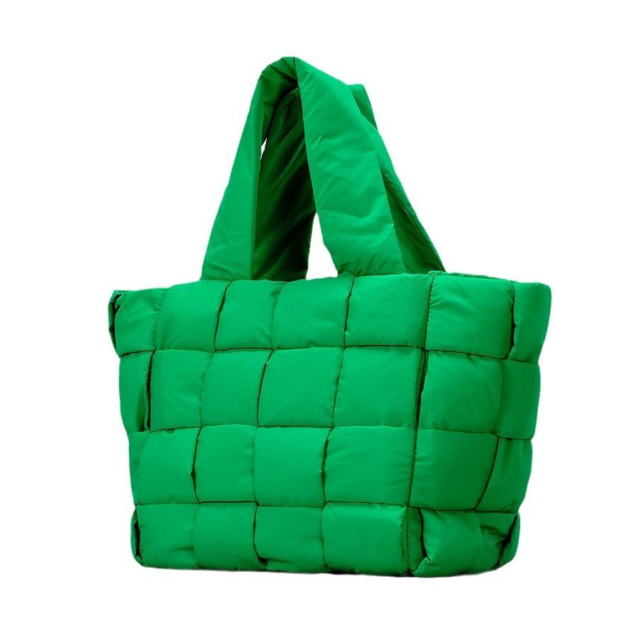 Women's padded crossbody bag padded shoulder nylon hobo bag small square bag