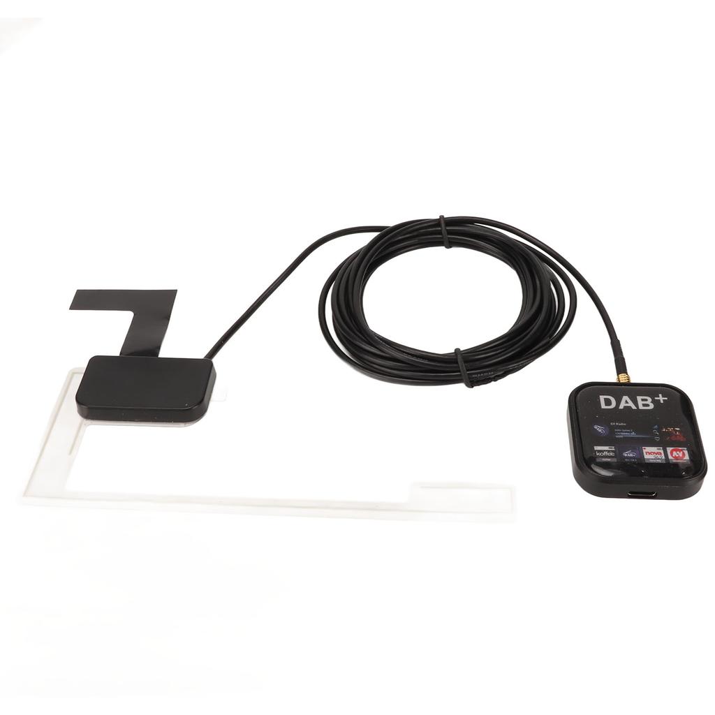DAB DAB+ Radio Receiver USB Powered Portable Digital Radio Receiver Adapter with Antenna for Android
