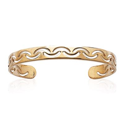 [D6849] - Gold Plated Bracelet 'Cleopatra' - 60 Mm 8 Mm