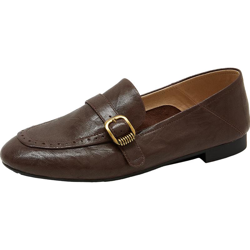 COMELY Women s Soft Sheepskin Slip-On Loafers 37