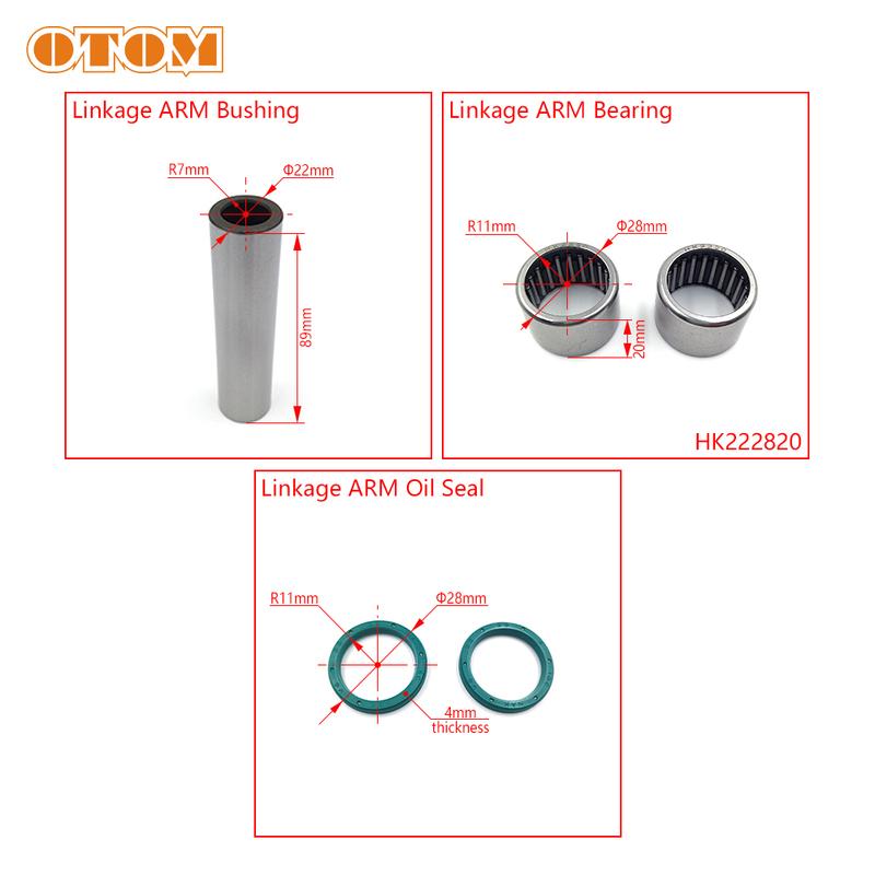 OTOM Motorcycle Shock Triangle Lever Linkage Arm Bearing Seal Bushing Repair Kit For KTM EXC SXF XCF HUSQVARNA FC 125 250 450