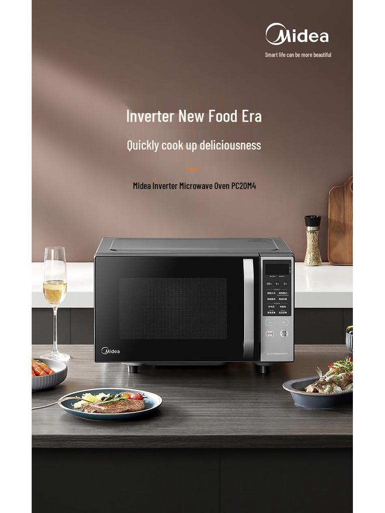 Midea Smart Inverter Microwave Oven with Micro-Bake and Sterilizing Lightwave Technology PC20M4