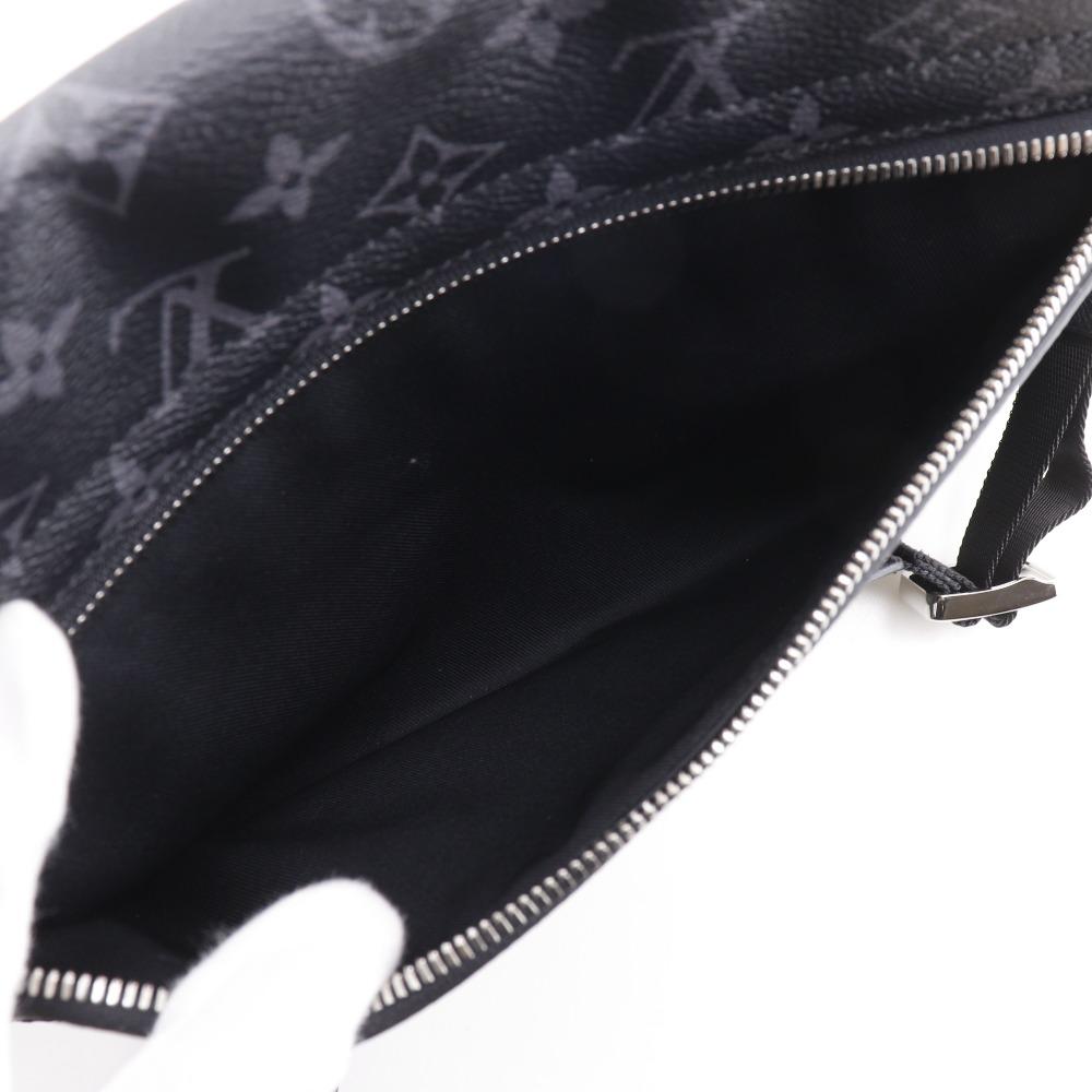 Louis Vuitton Taigalama Shoulder Bag M30746 Messenger Bag Black Taiga/Monogram Eclipse Canvas Mens Used