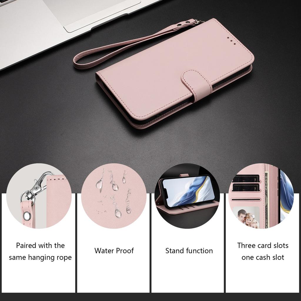 Für Google Pixel 9 Pro XL/Google Pixel 10 Pro XL Lederhülle Portemonnaie Ständer Handyhülle mit Armband