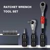 Bike Repair Tool Kit with Ratchet Wrenches Compact Lightweight Multi-Functional Ideal for Bike