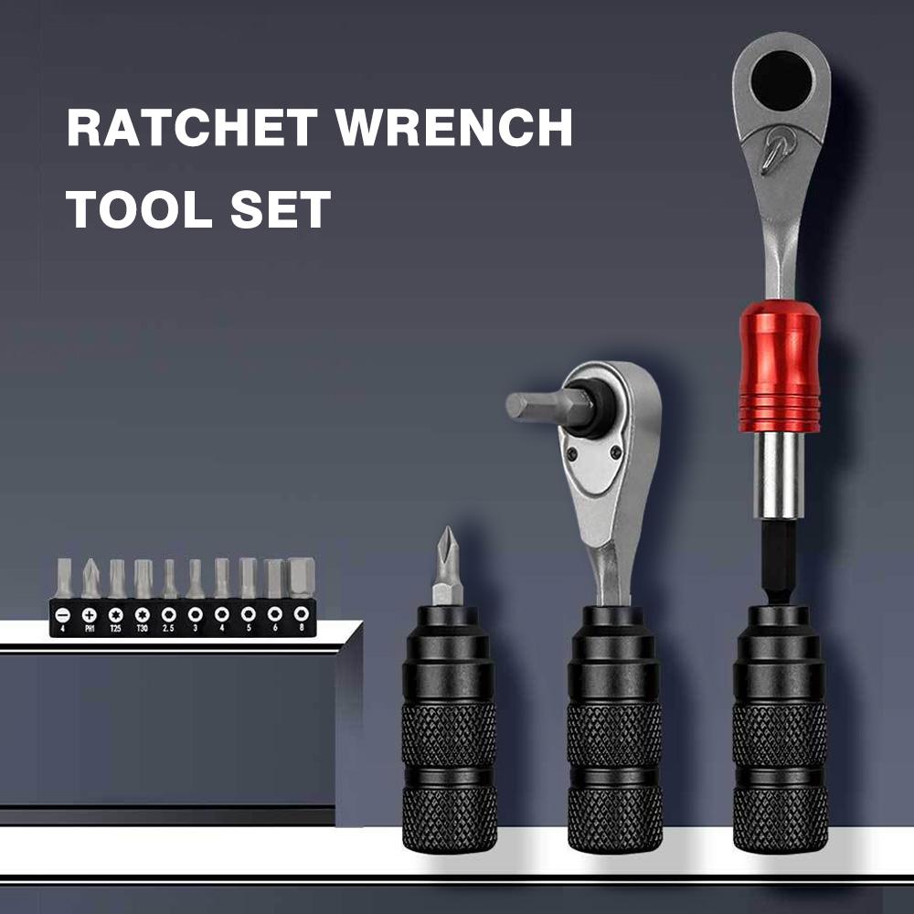 Bike Repair Tool Kit with Ratchet Wrenches Compact Lightweight Multi-Functional Ideal for Bike