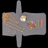 1 Set Pânză Plasă Plastic DIY Genți Material de Țesut Foaie Plasă Cârlig Lanț Metalic Cataramă Accesorii Geantă de Mână Tricotat Croșetat