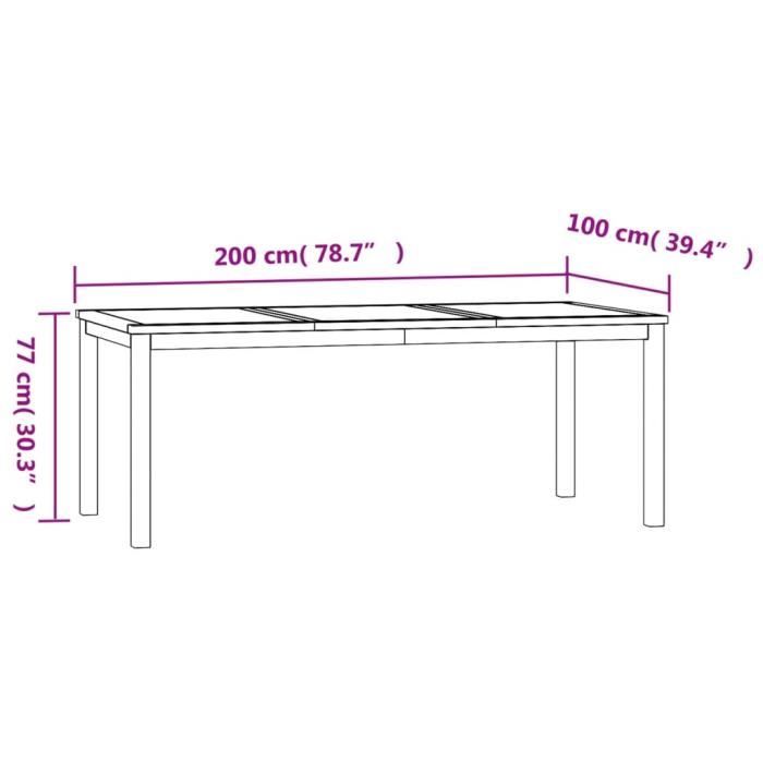 VidaXL Ensemble à dîner de jardin 9 pcs Bois de teck solide 3157922