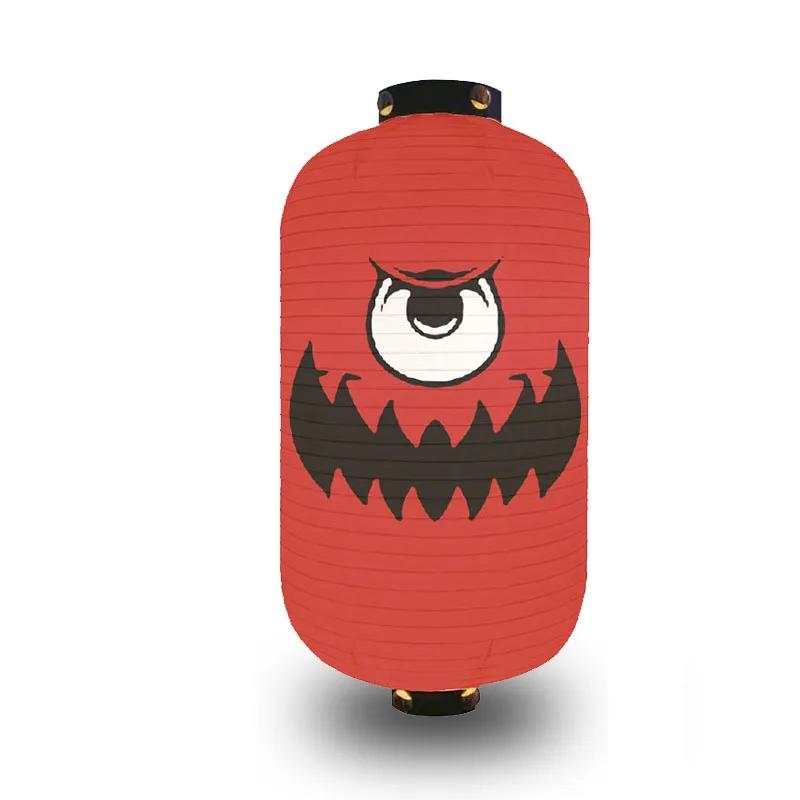 

Фонарь в японском стиле с изображением привидения для фестивалей и декоративных целей, украшения суши-бара и идзакая 15x28cm