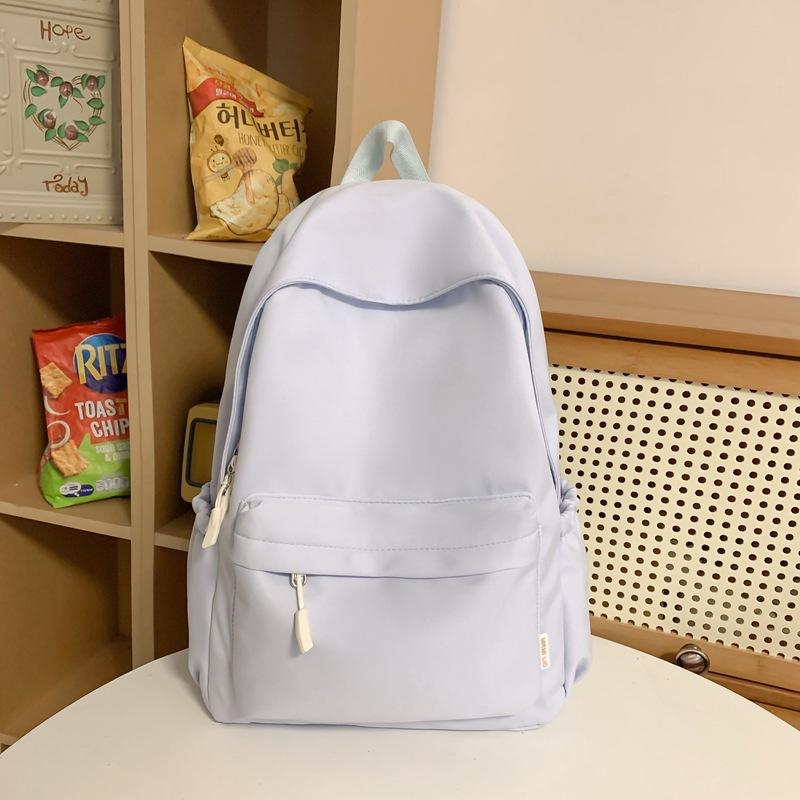 Schultasche weiblich koreanische Version High School College-Student einfach einfarbig Campus große Kapazität männlich trendiger Rucksack Ins Reise-Rucksack