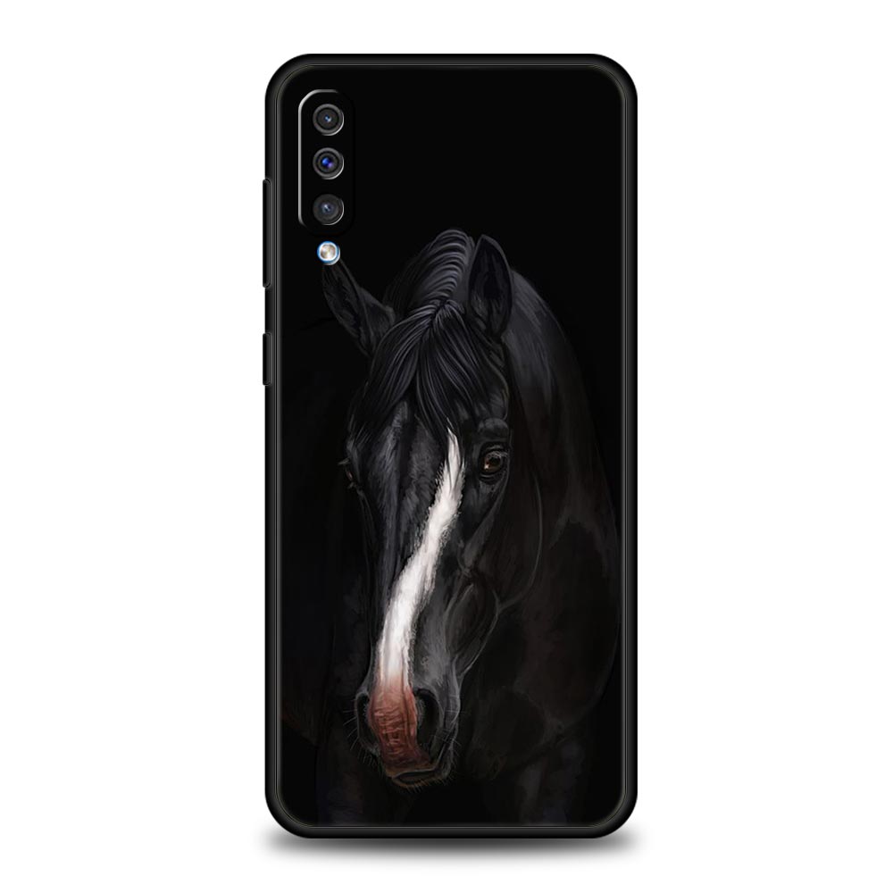 Animal Horse Phone Case for Samsung Galaxy A56 A36 A26 A16 A34 A24 A42 A22 A20 A12 A40 A30 A10 5G Soft TPU Cover Shell Funda Bag